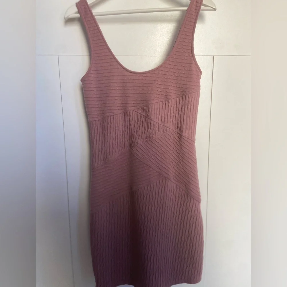 Free People rose body con dress Size Large